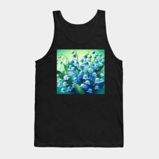 Blue Lily of The Valley Tank Top